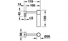 Hafele - Світильник для ванни 230В 40W - 826.93.235