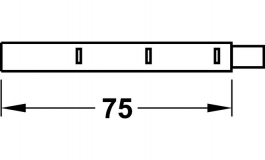 Hafele - Планка світлодіодів міні 0,18В/75мм колір білий - 830.37.730