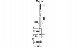 Hafele - Світильник LED 1026 колір колір білий алюміній 12V/2x1,5 W - 830.46.901