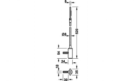 Hafele - Світильник LED 1025 колір колір білий алюміній 12V/2x1,5 W - 830.46.911