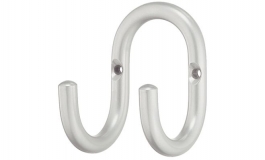 Hafele - Гачок гардеробний 62х62х85 мм, сталь, колір алюм. - 842.40.950