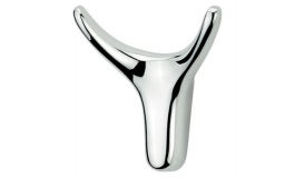 Hafele - Гачок для пальто, латунь, хром.,полір.65x35x70мм - 842.43.250