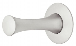 Hafele - Гачок гардеробний латунь хром.матовий 35x55 мм - 842.49.440