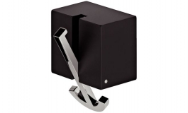 Hafele - Гачок гардеробний хромований полірований / чорний лакований 11/11мм - 844.26.230