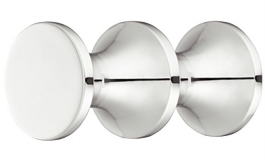 Hafele - Гачок гардеробний латунь хромована полірована 25x47 мм - 844.38.220