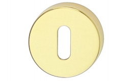 Hafele - Накладка для дверного замка CВ, латунь полірована PVD - 900.51.465