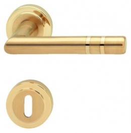 Hafele - Комплект ручок LAETITIA PC латунь матова/полірована PVD 8мм - 900.92.025