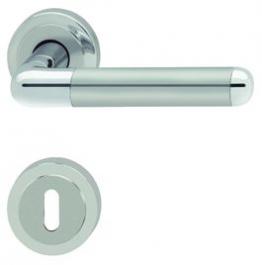 Hafele - Комплект ручок LARIA PC латунь хромована полірована/нержавіюча сталь матова 8мм - 900.92.072