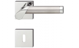 Hafele - Комплект ручок LYDIA PC латунь хромована полірована/нержавіюча сталь матова - 900.92.222