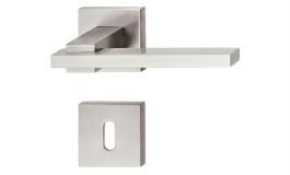 Hafele - Комплект ручок з кнопкою 8 STEFFANIA нержавіюча сталь матова, ліва - 902.95.602