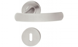 Hafele - Комплект дверних ручок PZ 8 нержавіюча сталь матова модель PHD4175 вогнетривкі - 903.92.154