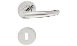 Hafele - Комплект дверних ручок PZ 8 нержавіюча сталь полірована модель PHD4176 вогнетривкі - 903.92.158