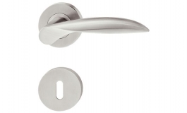 Hafele - Комплект дверних ручок PZ 8 нержавіюча сталь матова модель PHD4177 вогнетривкі - 903.92.172