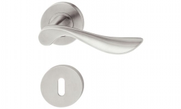 Hafele - Комплект дверних ручок PZ 8 нержавіюча сталь матова модель PHD4179  вогнетривкі - 903.92.257