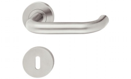 Hafele - Комплект дверних ручок PZ 8 нержавіюча сталь матова вогнетривкі - 903.92.276