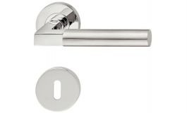Hafele - Комплект дверних ручок PZ 8 нержавіюча сталь полірована / матова модель PHD4180  вогнетривкі - 903.92.336