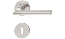 Hafele - Комплект дверних ручок PZ 8 нержавіюча сталь  матова модель PHD4181  вогнетривкі - 903.92.352