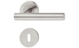 Hafele - Комплект дверних ручок WC 8 нержавіюча сталь матова, модель PDH4172 - 903.93.092