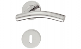 Hafele - Комплект дверних ручок WC 8 нержавіюча сталь полірована, модель PDH4173 - 903.93.097