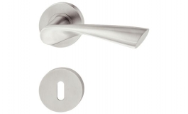 Hafele - Комплект дверних ручок WC 8 нержавіюча сталь матова, модель PDH4178 - 903.93.192