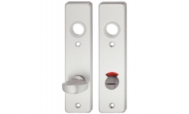 Hafele - Планка задня, коротка WC алюм.,срібляст. - 904.63.511