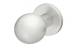 Hafele - Ручка кулька з розеткою алюміній колір сріблястий модель 2302 06 - 904.70.121