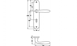 Hafele - Комплект ручок PC VERONA 1510/273P алюміній колір бронза - 904.92.404