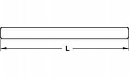 Hafele - Натискний штифт сталевий оцинкований  8х120 мм - 909.00.232
