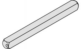 Hafele - Шпіндель сталь оцинкована 8х130мм - 909.46.035