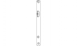 Hafele - Замок врізний для DT 400 К3 PC лівий нержавіюча сталь відкриття назовні 24/55/72 (1) - 911.17.513