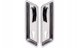 Hafele - Ручка врізна PC д/дверей 44-70 мм,латунь, нік.,мат - 911.26.059