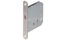 Hafele - Замок для розсувних дверей CB латунь полірована 20/55 U - 911.26.328