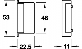 Hafele - Заглушка до відповідної частини замка, пластик колір коричн. - 911.39.016