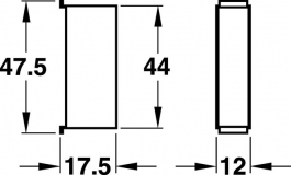 Hafele - Болт роз'ємний, пласт.,чорн. - 911.39.074
