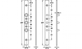 Hafele - Профіль захисний торцевий для дверей сталь колір білий - 911.42.032