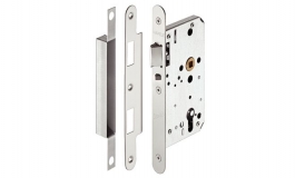 Hafele - Врізний замок PC лівий/правий нержавіюча сталь матова E 24/60/72 (2) - 911.52.076