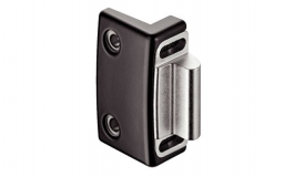 Hafele - Корпус запору верхній для пластмасових дверей, колір: чорний - 911.52.117