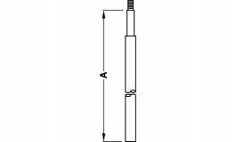 Hafele - Штанга рігельна сталь оцинков.10/1187B9006 - 911.53.016