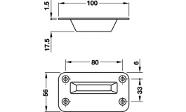 Hafele - Внутрішня частина замка нержавіюч.сталь коір матовий B9009 - 911.53.018