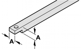 Hafele - Штанга сталь хромована 16/3000мм - 911.61.023