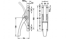 Hafele - Болт нержавіюча сталь матова 13мм - 911.61.043