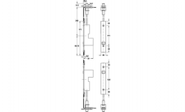 Hafele - Шпінгалет автоматичний, нержавіюча сталь матова - 911.62.037