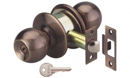 Hafele - Замок врізний "КУЛЬКА" з ключем, нержавіюча сталь - 911.64.166