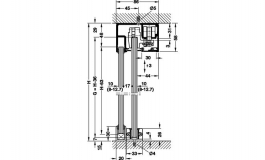 Hafele - Комплект кріплень  Porta 100 GW/GWF - 941.00.005