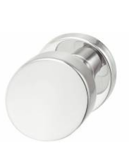 Hafele - Ручка-кнопка кругла на розетці нержавіюча сталь полірована 8мм - 903.70.127