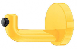 Hafele - Гачок гардеробний поліамід колір жовтий 13 70х105мм - 842.63.413