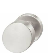 Hafele - Ручка-кнопка кругла на розетці нержавіюча сталь матова 8мм - 903.70.126