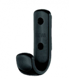 Hafele - Гачок гардеробний поліамід колір чорний 90 24х48х75мм - 842.52.190