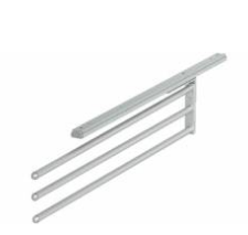 Hafele - Тримач для 1-о рушника алюміній колір білий 460мм - 510.50.715