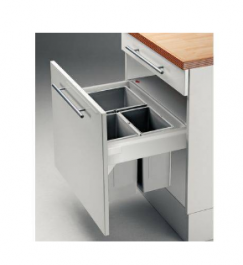 Hafele - Смітник F, сірий 1x16/2x8l B - 503.02.924